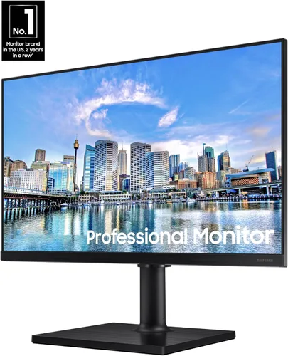 Miniatura 2 de SAMSUNG Monitor de computadora FHD 1080p serie FT45 de 24 pulgadas, 75Hz, panel IPS, HDMI, DisplayPort, concentrador USB, soporte ajustable