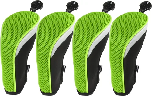 Miniatura 11 de Andux – Fundas de cabeza de palo de golf híbridos set de 4 con intercambiable Número Etiquetas con Dial No. Etiqueta Tubería de colores todos