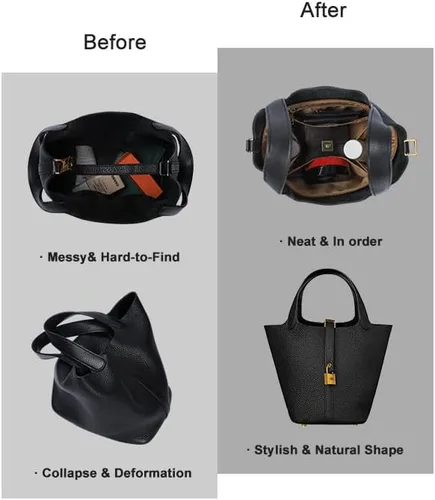 Miniatura 6 de ZTUJO Picotin 18 Organizador Hermes, inserto de bolsa de picotín, organizador de lujo para bolso, suave como la seda, se adapta a picotina 18