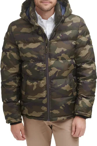 Miniatura 26 de Tommy Hilfiger - Chaqueta acolchada con capucha de relleno alternativo para hombre (tallas estándar y para personas grandes y altas)