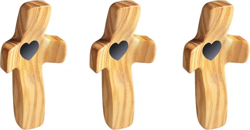 Miniatura 15 de Cruz de oración de bolsillo de madera, paquete de 105 cruces de madera de mano para iglesia, regalo cristiano, ministerio, regalos de escuela