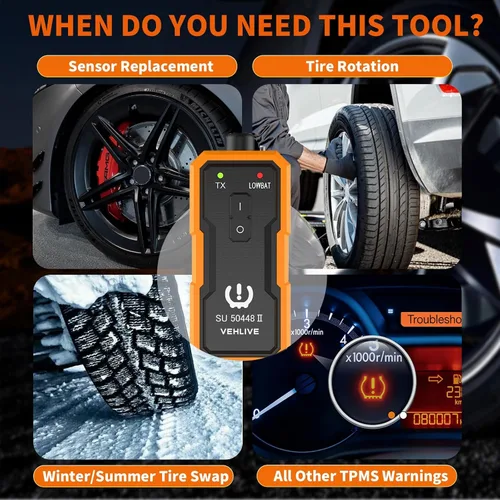 Miniatura 2 de Herramienta de reaprendizaje TPMS para sensor de neumáticos GM, versión mejorada EL-50448, herramienta de reinicio de activación del sistema