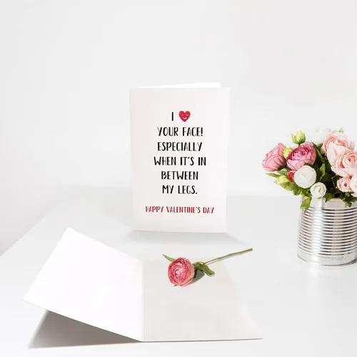 Miniatura 3 de Chenive Divertida tarjeta del día de San Valentín para él y ella, tarjeta traviesa del día de San Valentín para marido, esposa, prometido, BF GF