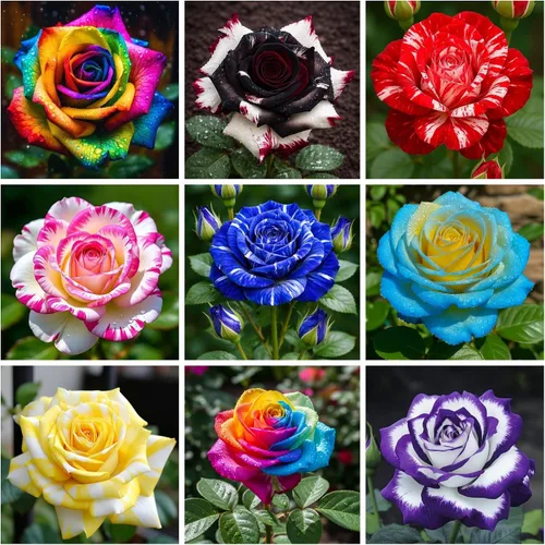 Más de 220 semillas de rosas híbridas para plantar rosas trepadoras, arbustos perennes, plantas ornamentales de larga floración para decoración de