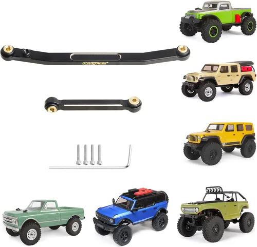 HobbyPark Juego de eslabones de dirección de latón para Axial SCX24 actualizaciones de alto apriete compatible con Gladiator Bronco C10 JLU Deadbolt