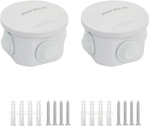 Miniatura 23 de LeMotech Caja de conexiones, plástico ABS IP55 resistente al agua y al polvo, caja eléctrica universal, caja de proyectos para exteriores e