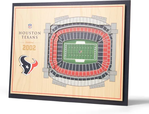 Miniatura 8 de YouTheFan Arte de pared de 5 capas con vista del estadio de la NFL