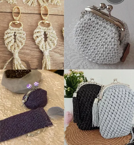 Miniatura 6 de Cordón de macramé de algodón brillante de 2 mm, 205 yardas, 8.80 oz, cordón de macramé para tejer para colgar en la pared, bolsos, porta plantas