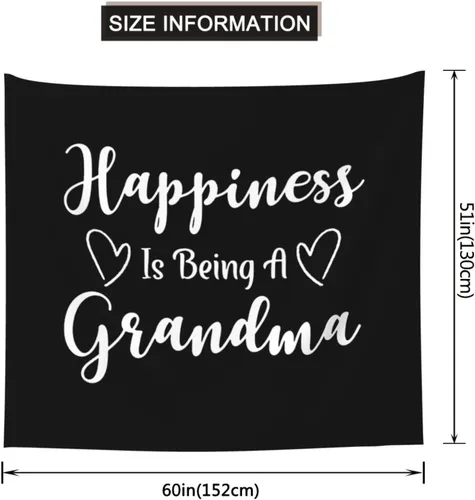 Miniatura 9 de Felicidad es ser una abuela tapices para colgar en la pared, decoración del hogar, decoración de dormitorio, decoración de fiesta, 60 x 51 pulgadas