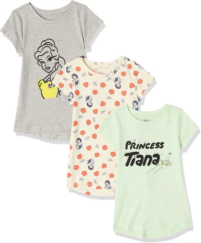 Tienda Essentials Disney Marvel Star Wars Frozen Princess Girls and Toddlers' Short-Sleeve Tunic T-Shirts, Pack of 3