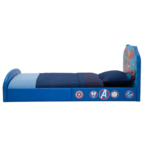Miniatura 7 de Delta Children Cama individual tapizada Marvel Avengers, Azul