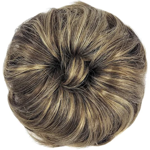 Miniatura 10 de HAIR COUTURE Avanti Moño desordenado - Pieza de extensión sintética instantánea, con pelo rizado ondulado postizo para mujeres