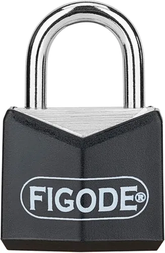 Miniatura 3 de FIGODE® Candado pequeño y ligero con llaves grandes, cerradura de aluminio cubierta negra, 3/4 pulgadas de ancho, candados de equipaje para maleta