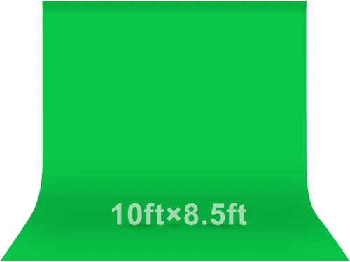 Miniatura 18 de EMART Telón de fondo de pantalla verde de 5 x 7 pies, tela de cortina de poliéster resistente a las arrugas, hoja de tela de pantalla verde croma
