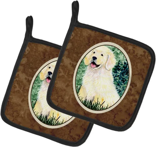 Miniatura 169 de Caroline's Treasures SS8617PTHD - Juego de soportes para ollas de cocina resistentes al calor, almohadillas calientes para horno para cocinar, Husky