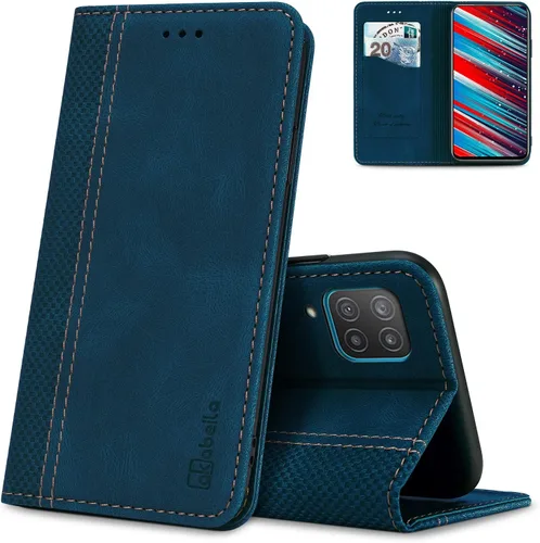 Miniatura 52 de AKABEILA Para Samsung A5 2017 Cartera Funda de Tarjeta de Crédito Titular Cierre Magnético Kickstand PU Cuero A Prueba de Golpes Flip Folio Libro