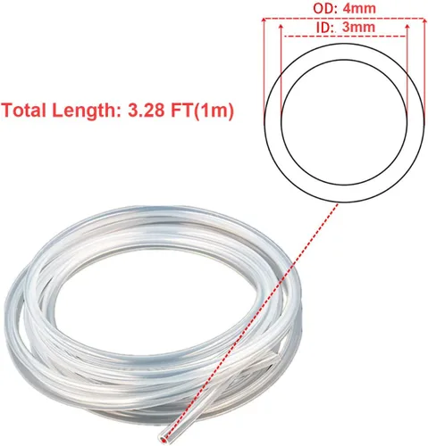 Miniatura 7 de TOP-VIGOR Tubo de silicona de 1/8 pulgadas de diámetro interior x 5/32 pulgadas de diámetro exterior de 3.28 pies de longitud, tubo de goma