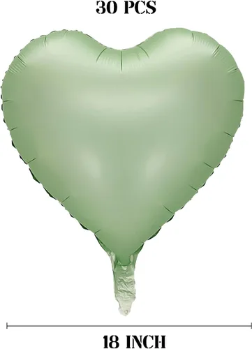 Miniatura 2 de 100 globos en forma de corazón de 5 pulgadas, globos de aluminio de Mylar de papel de aluminio para decoración de mujeres y niñas, día de San