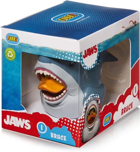 Miniatura 2 de TUBBZ Figura coleccionable de pato de goma de vinilo de Bruce The Shark de edición en caja, producto oficial de Jaws, TV, películas y videojuegos