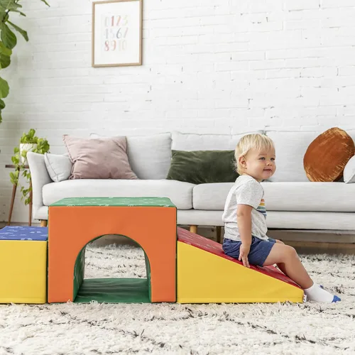 Miniatura 11 de ECR4Kids escalador de juguete individual de espuma con túnel, para enseñanza primaria Surtido