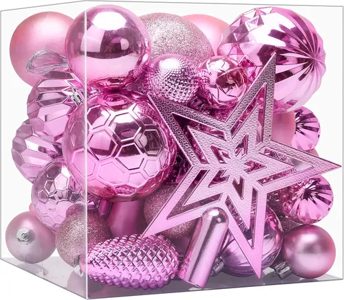 Juego de adornos para árbol de Navidad: bolas de adornos de Navidad inastillables para decoración del árbol de Navidad, adornos de Navidad, adornos