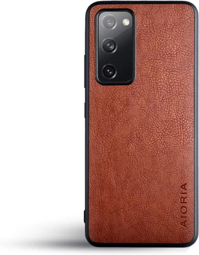 Miniatura 9 de AIORIA Funda protectora completa para Samsung Galaxy S20 FE 5G, 6.5 pulgadas Premium PU cuero cubierta retro negocio diseño completo funda Marrón