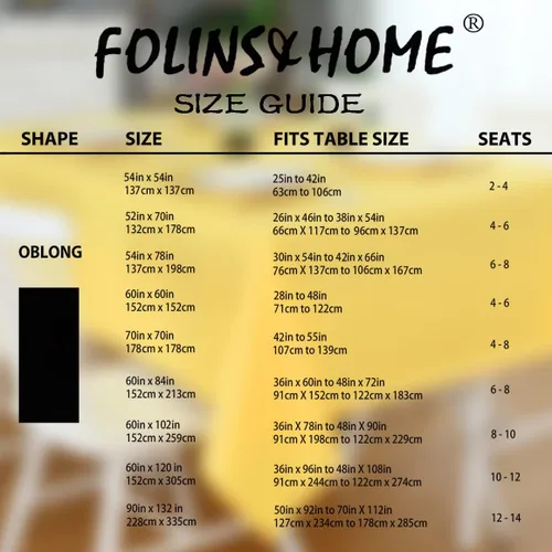 Miniatura 5 de FOLINS&HOME Mantel Rectangular Amarillo 60 x 84 Sin Arrugas Impermeable Manteles de Poliéster, A Prueba de Derrames Resistente y Lavable Cubierta
