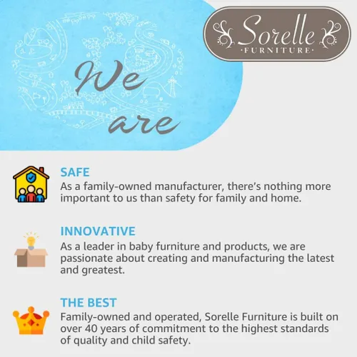 Miniatura 5 de Sorelle Furniture Sierra - Mesita de noche para bebé, mesita de noche para guardería, muebles de dormitorio para niños, mesita de noche de bebé