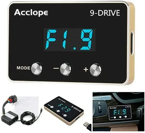 Miniatura 4 de Bautonery - Controlador electrónico LED de respuesta del acelerador de 9 unidades, pedal de gas, acelerador de carreras, compatible con Buick