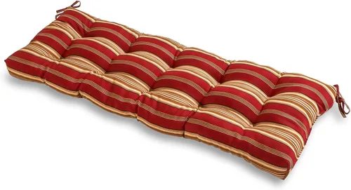 Miniatura 16 de Greendale Home Fashions Cojín de banco para exteriores de 51 pulgadas, Adobe Stripe