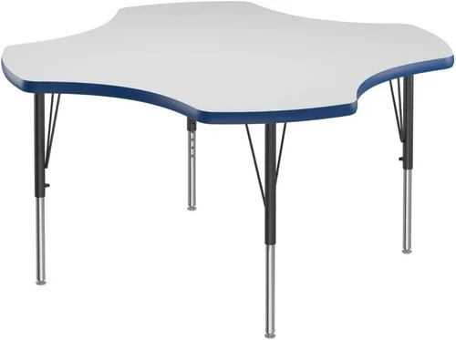 Miniatura 35 de Correll - Mesa rectangular de 24 x 36 pulgadas, mesa de actividades superior de borrado en seco, altura ajustable (19 a 29), laminado de alta