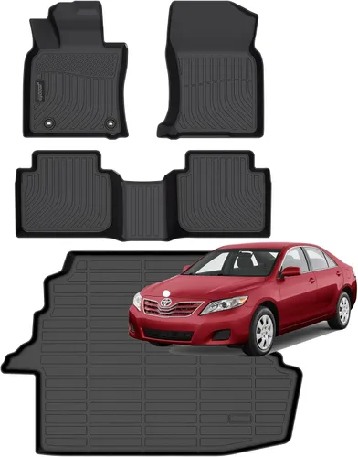Miniatura 7 de Juego completo de tapetes de auto para todo tipo de clima, revestimiento automotriz para piso y maletero