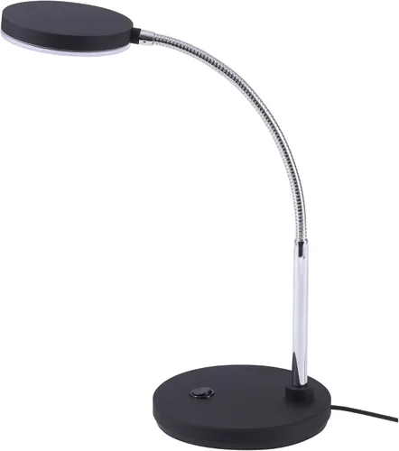 Miniatura 3 de Bostitch Lámpara de escritorio LED de cuello de cisne de metal, sin parpadeo, cabeza ajustable (VLED1800BK), color negro
