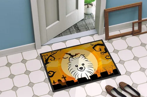 Miniatura 4 de Caroline's Treasures BB1765MAT - Felpudo de Halloween Pomerania de 18 x 27 pulgadas, tapete para puerta delantera, para interiores y exteriores