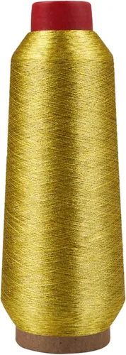 Mandala Crafts Juego de hilo de bordado dorado antiguo metálico – 3281 yardas de hilo dorado antiguo para máquina de coser a mano, aguja de punto de