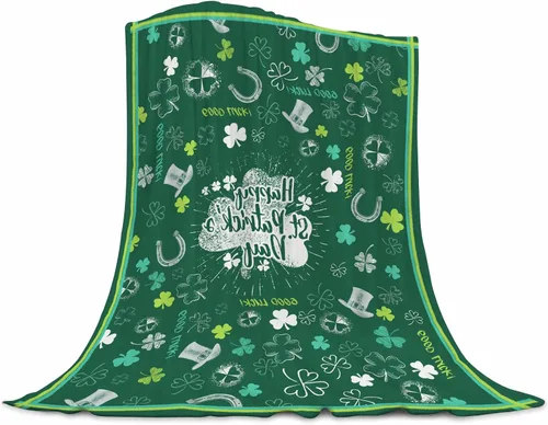 Miniatura 12 de Manta de conejo de Pascua súper suave de franela con elemento de Pascua, linda cola de conejo, huevos coloridos, árbol verde azulado, manta cálida