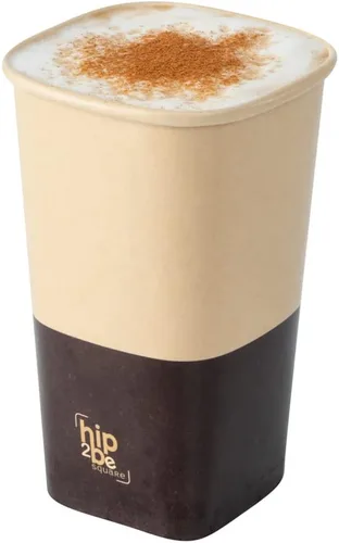 Miniatura 30 de Restaurantware Hip 2 Be Square - Tazas de café de papel de 12 onzas, 25 tazas de café reutilizables a prueba de fugas, tapas se venden por separado
