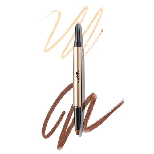Miniatura 9 de ICONIC LONDON Smokey Eye Duo Delineador de ojos Cremoso, fácil de mezclar, lápiz delineador de ojos 2 en 1, resistente al agua, libre de crueldad