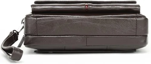 Miniatura 8 de KPYWZER Bolso de mano de cuero para hombre