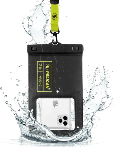 Miniatura 15 de Pelican Marine - Bolsa impermeable para teléfono IP68 con bolsillo de almacenamiento (grande) - Estuche impermeable flotante para teléfono