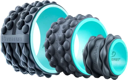 Miniatura 12 de FitBeast Rodillo de Espuma para la Espalda, Rodillo de Espuma con Rueda para la Espalda - Rodillo Muscular Específico para Masaje de Tejido Negro