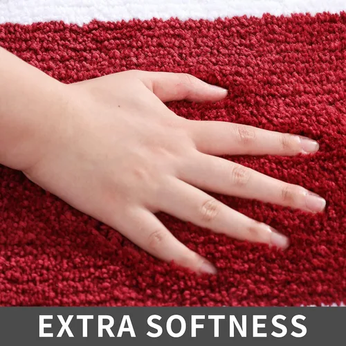 Miniatura 6 de COSY HOMEER Juego de toallas de baño extragruesas, antideslizantes, felpa suave, 100% poliéster fuerte, absorbente de agua para sala de estar, baño