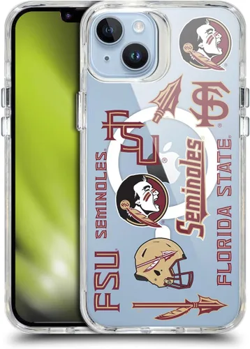 Miniatura 124 de Head Case Designs Funda de gel suave FSU Seminoles de la Universidad Estatal de Florida con licencia oficial compatible con Apple iPhone 13 Pro Max