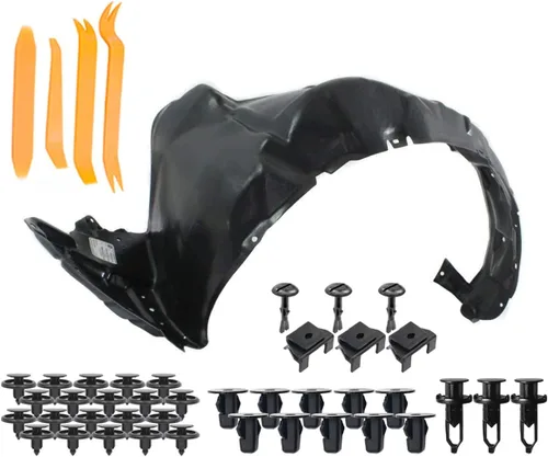 Parts N Go Kit de revestimiento para guardabarros con clips/ sujetadores para lado del conductor delantero izquierdo para Toyota Prius 2010-2015