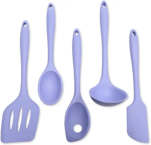 Chef Craft - Juego de herramientas y utensilios de cocina de silicona de alta calidad, antiarañazos, soporta temperaturas de hasta 450 °F, sin BPA,
