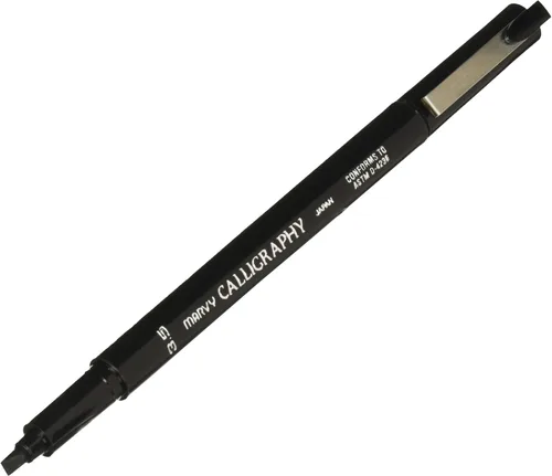 Miniatura 2 de Uchida Marcador de caligrafía, punta media, 0.138 in, negro (UCH6000MS1)