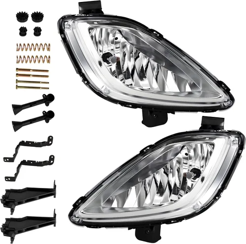 Miniatura 62 de Fog Lights Compatible With 2013 2014 2015 Ford Explorer Front Bumper Driving Lamp Assembly Clear Lens