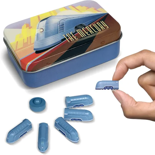 Miniatura 10 de Midnight Express Deluxe - Juego de tren de mesa Piezas de jugador para boleto para montar y otros juegos de mesa de tren para adultos, familiares
