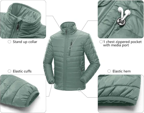 Miniatura 6 de 33,000ft Chaqueta acolchada ligera y plegable para hombre
