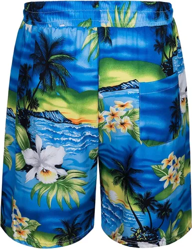 Miniatura 5 de TUNEVUSE Camisa hawaiana de manga corta para hombre, trajes con estampado de flores, conjuntos tropicales de 2 piezas, camisas y pantalones cortos